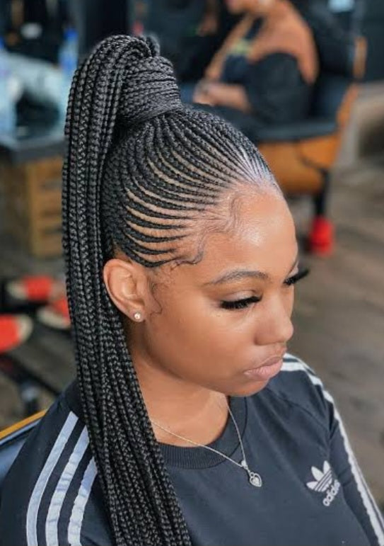 Detachable braids ponytail